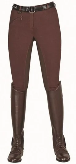HKM Reithose -Basic Belmtex Grip- Dreiviertel Besatz