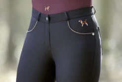 HKM Reithose -Beagle- Silikon-Kniebesatz