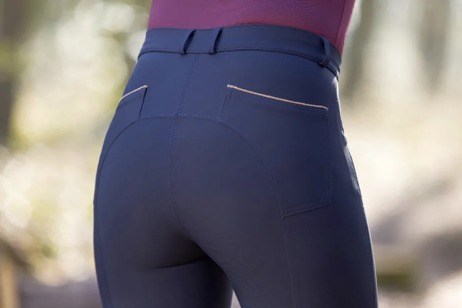 HKM Reithose -Beagle- Silikon-Kniebesatz