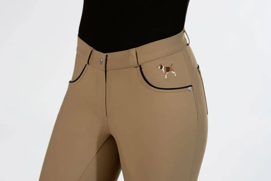 HKM Reithose -Beagle- Silikon-Vollbesatz
