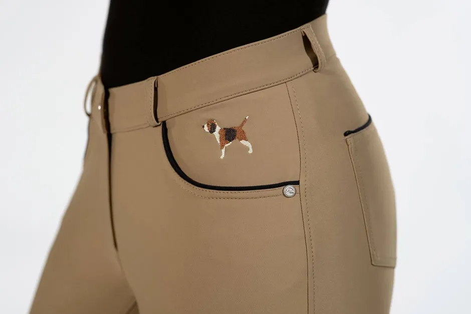 HKM Reithose -Beagle- Silikon-Vollbesatz