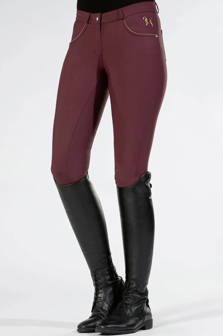 HKM Reithose -Beagle- Silikon-Vollbesatz