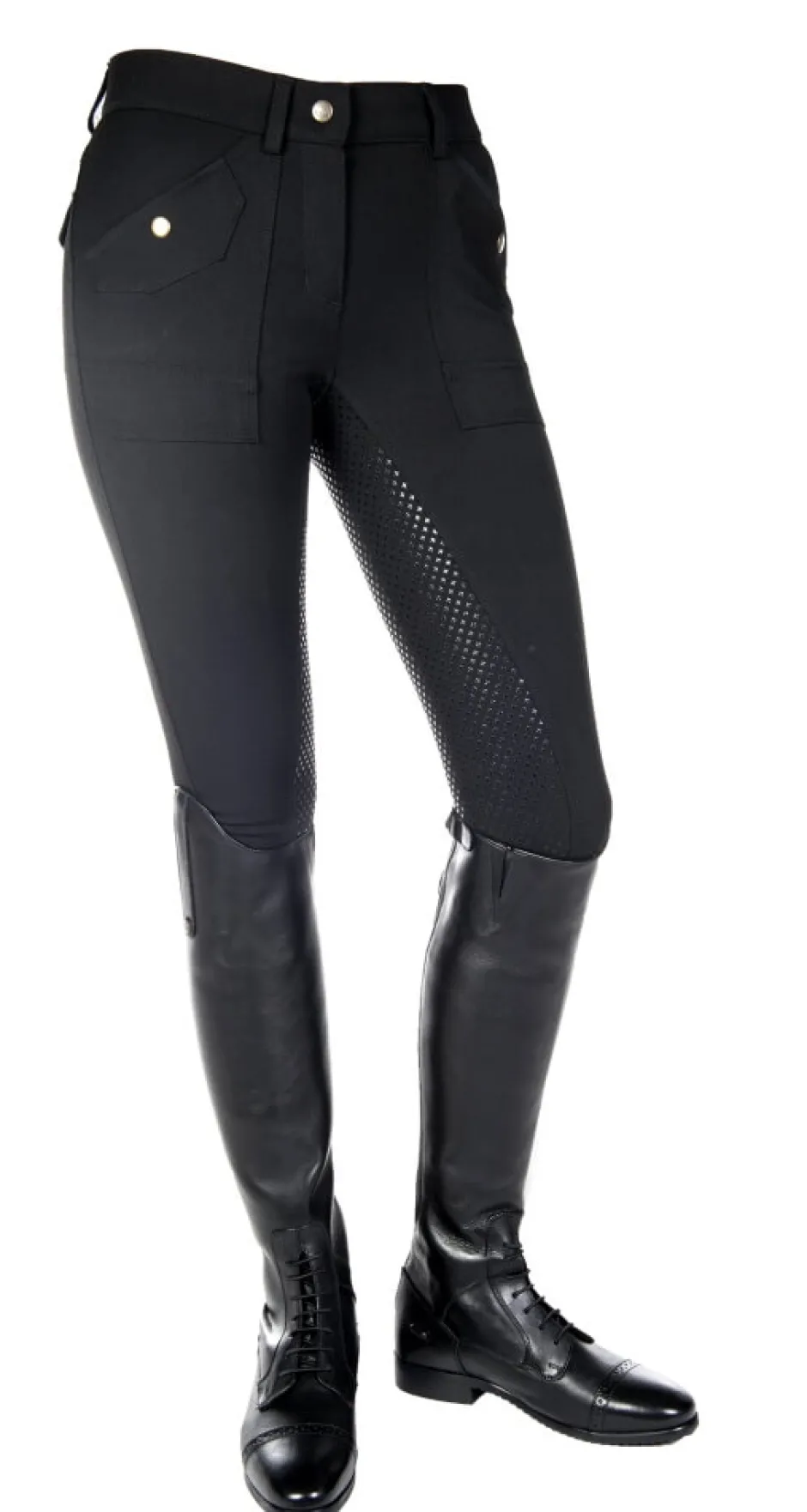HKM Reithose -Cargo- Silikon Vollbesatz