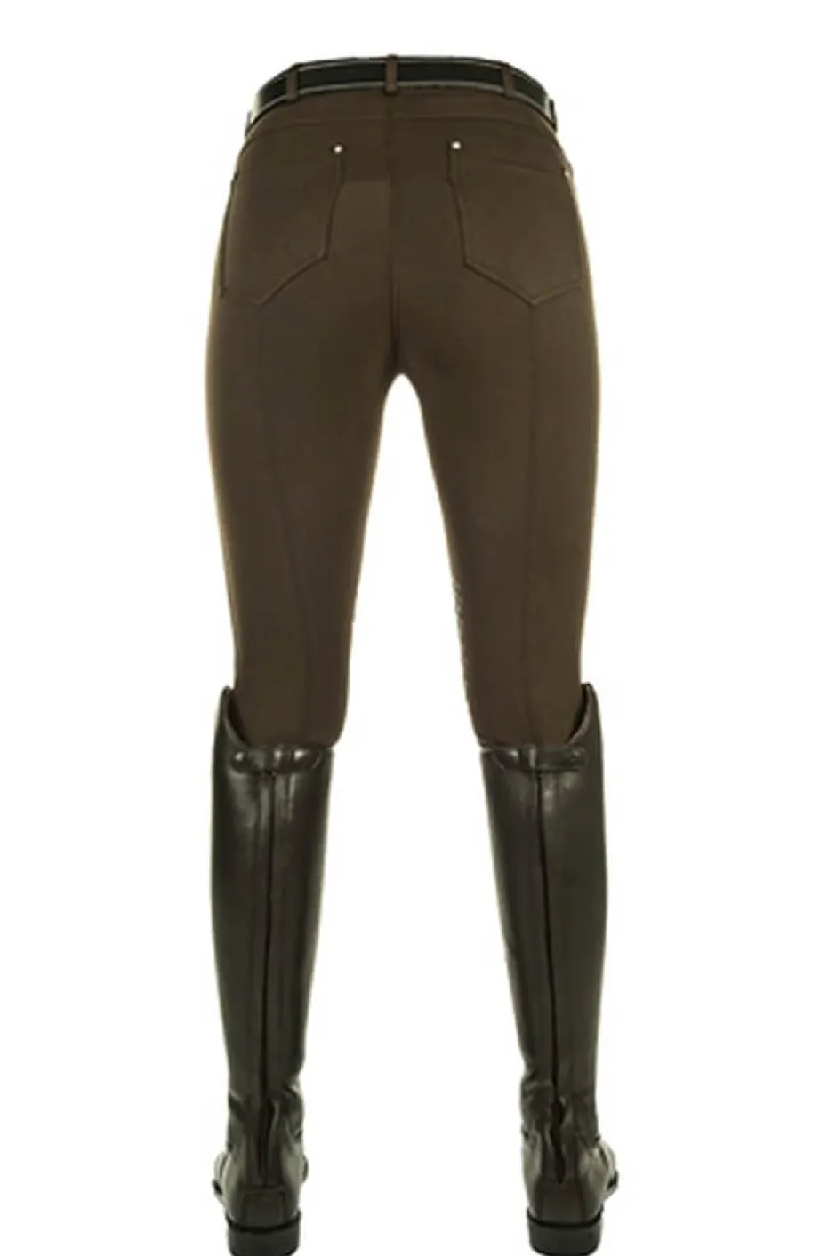 HKM Reithose -Comfort fit- Silikondruck Kniebesatz, Kindergrösse 176, weiß/hellgrau