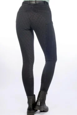 HKM Reithose -Harbour Island Denim- Silikon-Vollbesatz