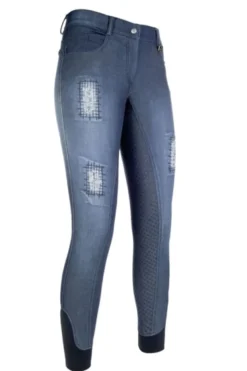 HKM Reithose -Hard Used- Silikon-Vollbesatz