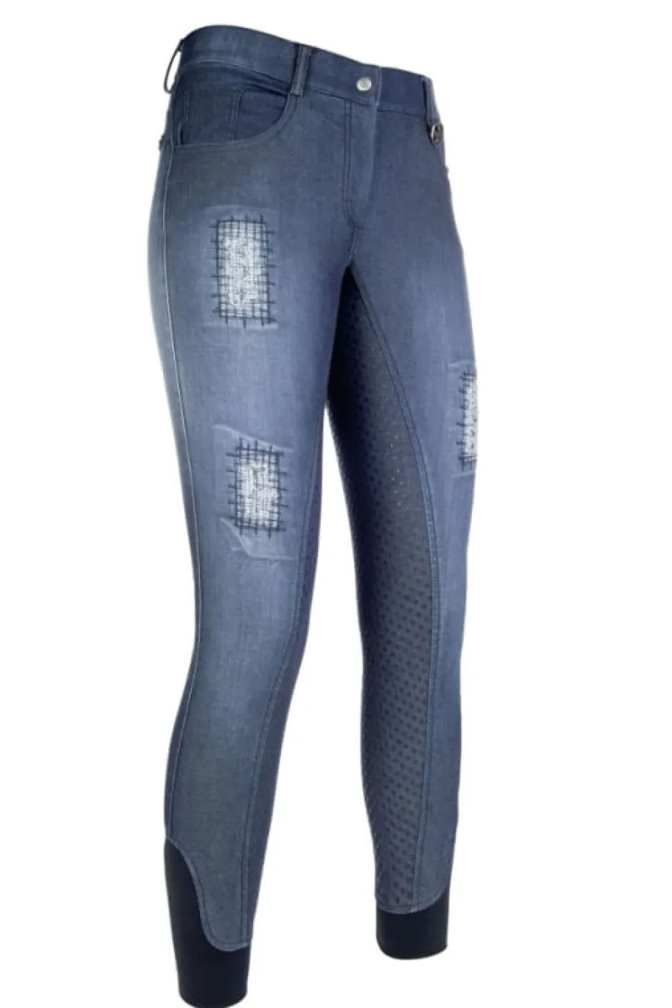 HKM Reithose -Hard Used- Silikon-Vollbesatz