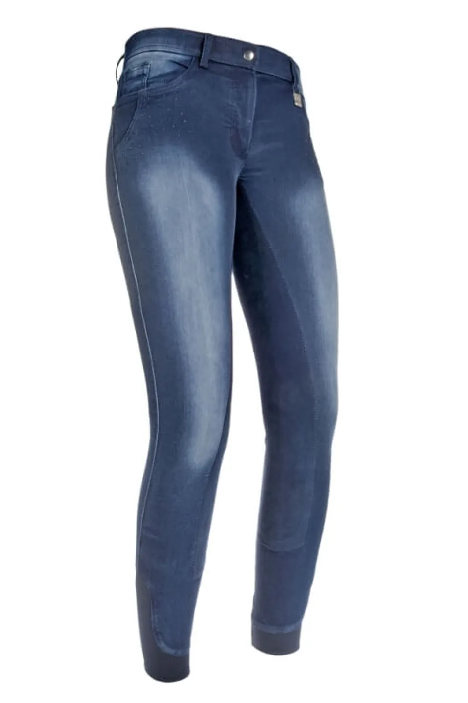 HKM Reithose-Jeggings-Flower Crystal- Dreiviertel Alos Besatz