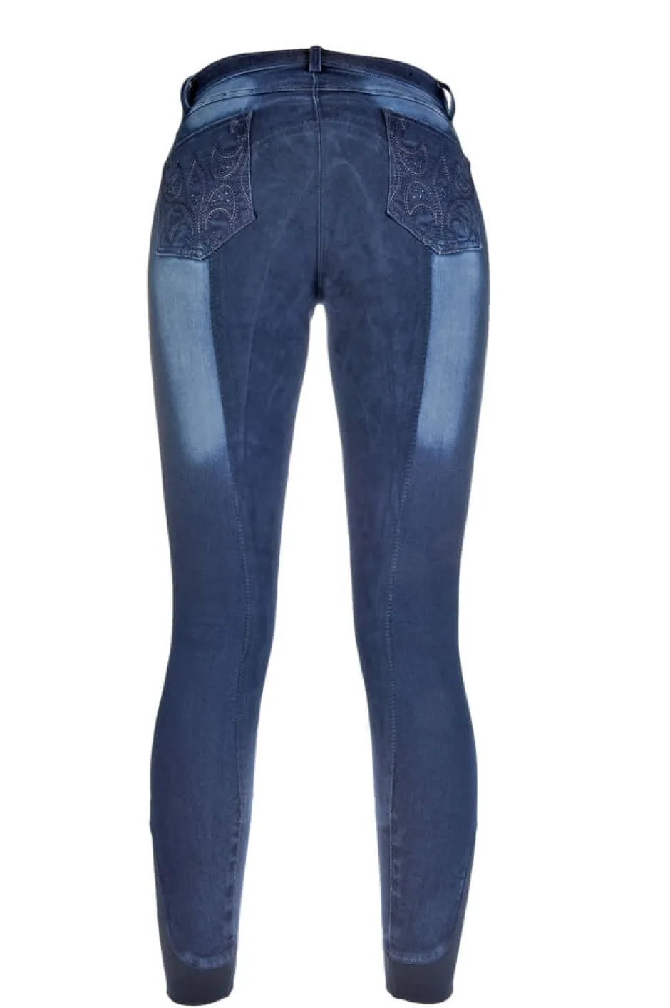 HKM Reithose-Jeggings-Flower Crystal- Dreiviertel Alos Besatz