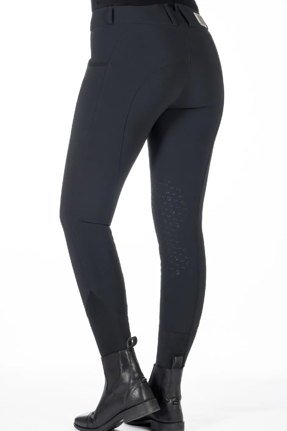 HKM Reithose -Livigno- Silikon-Kniebesatz
