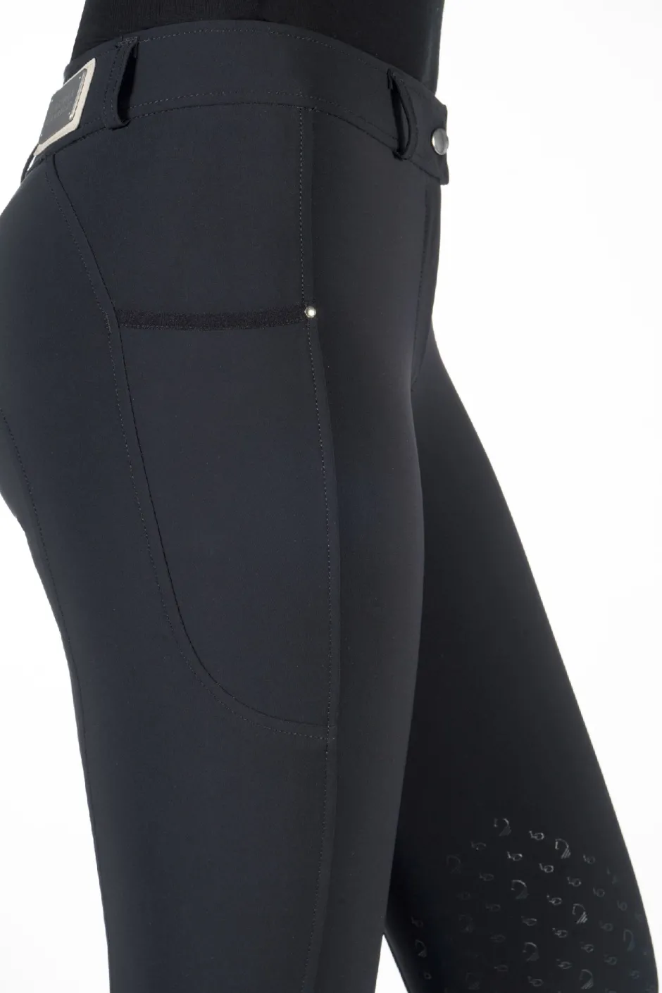 HKM Reithose -Livigno- Silikon-Kniebesatz