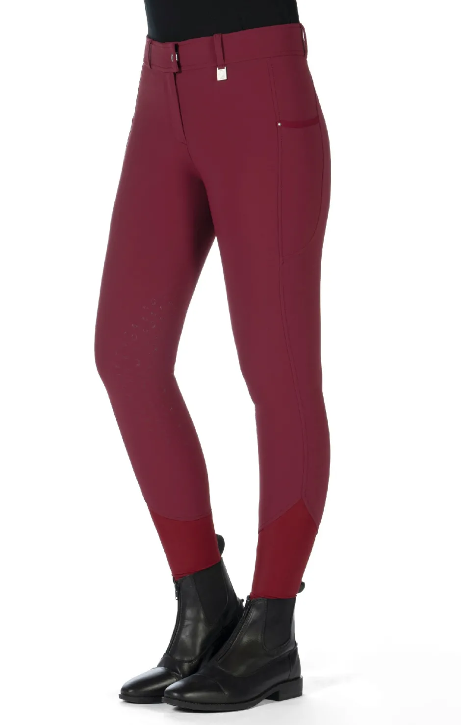 HKM Reithose -Livigno- Silikon-Kniebesatz
