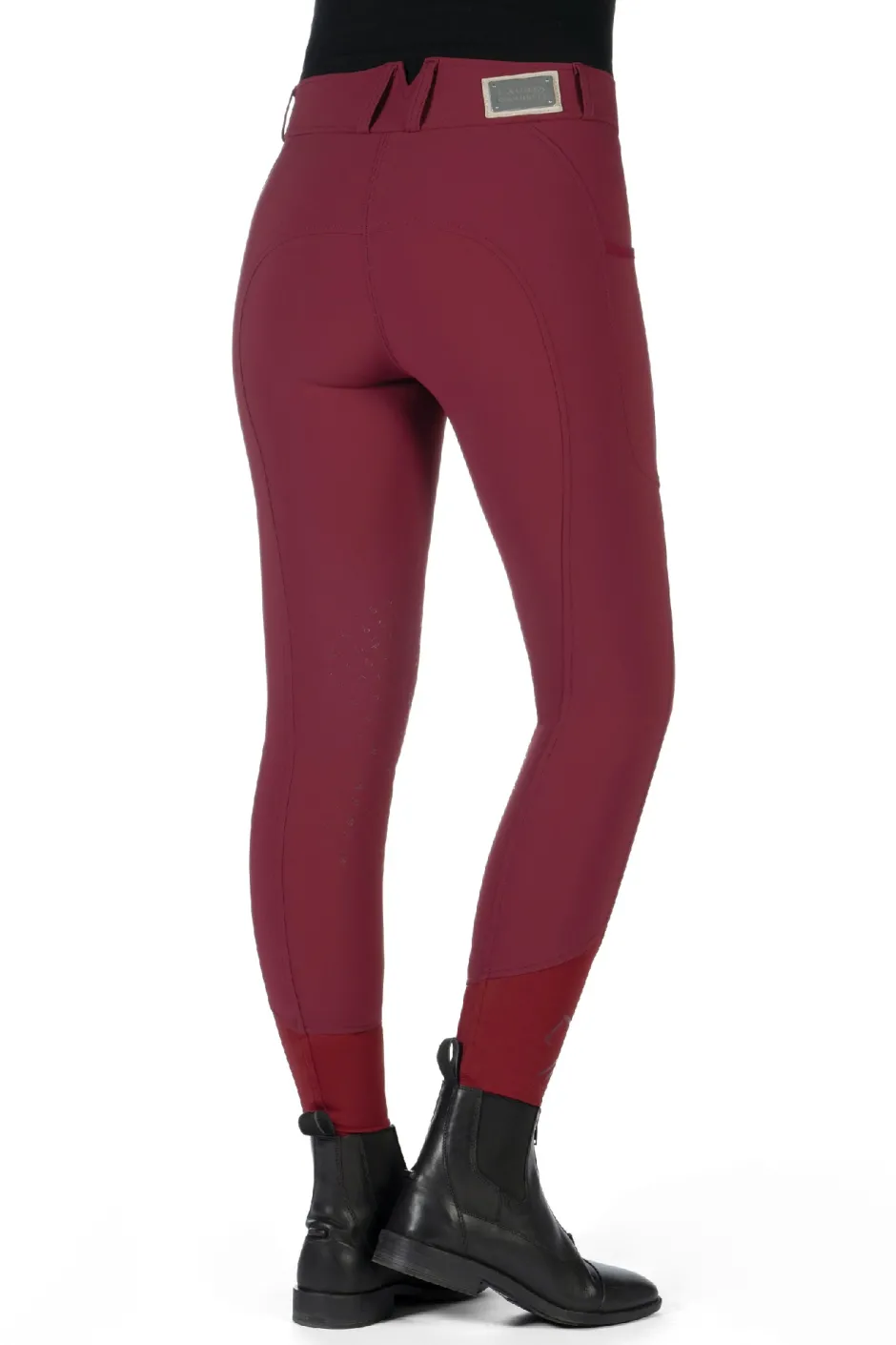HKM Reithose -Livigno- Silikon-Kniebesatz