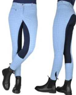 HKM Reithose -Messehit- Dreiviertel Besatz, Damengrösse 44, wollweiß