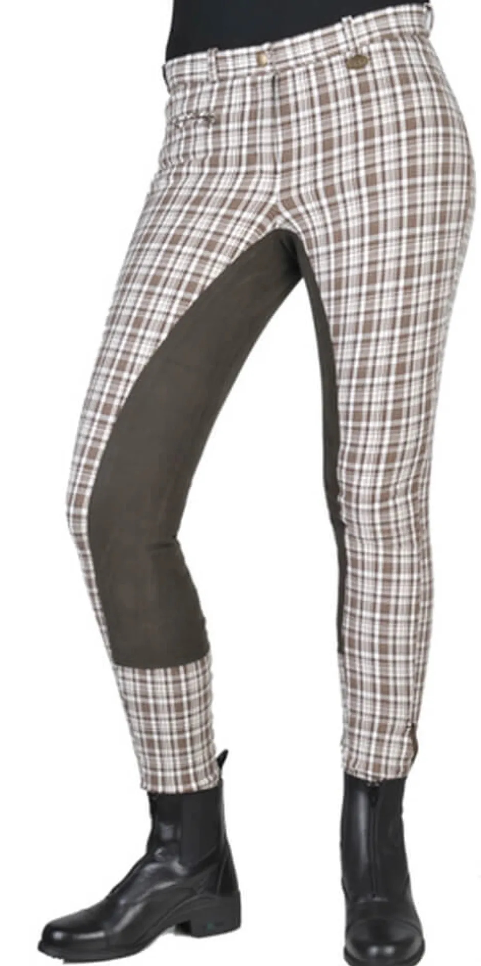 HKM Reithose -Messehit- Dreiviertel Besatz, Damengrösse 44, wollweiß
