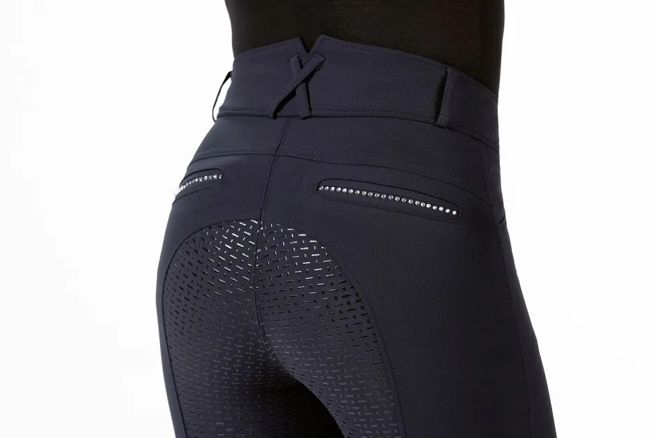 HKM Reithose -Monaco Crystal- Style Silikon-Vollbesatz