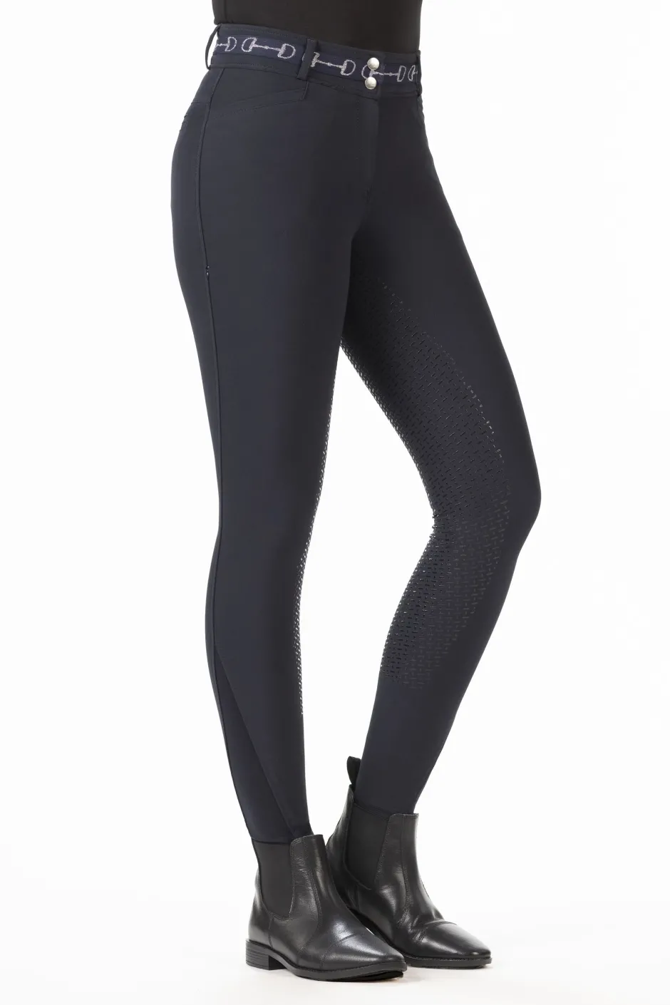 HKM Reithose -Monaco- Style Silikon-Vollbesatz