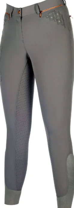 HKM Reithose -Rosegold Sparkle- Style Silikon-Vollbesatz