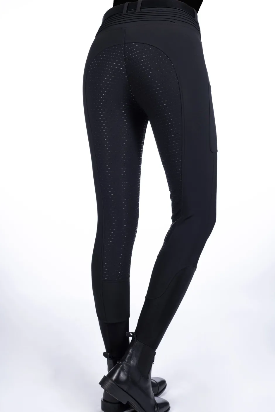 HKM Reithose -Rosewood- Silikon-Vollbesatz