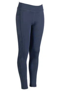 HKM Reitleggings -Flow Reflective Kids- Silikon-Vollb.