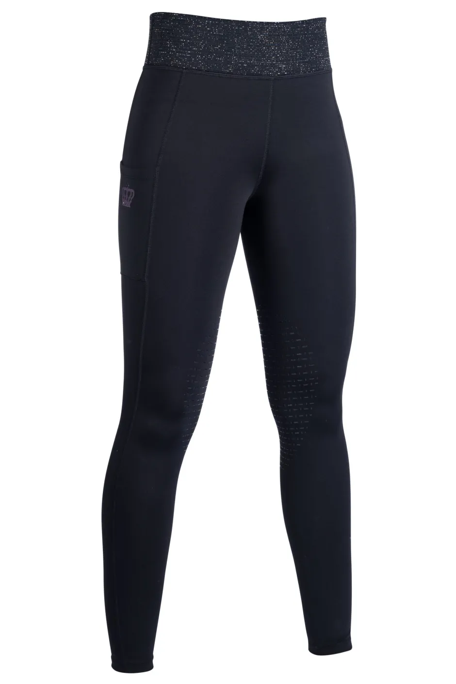 HKM Reitleggings -Lavender Bay- Silikon-Kniebesatz
