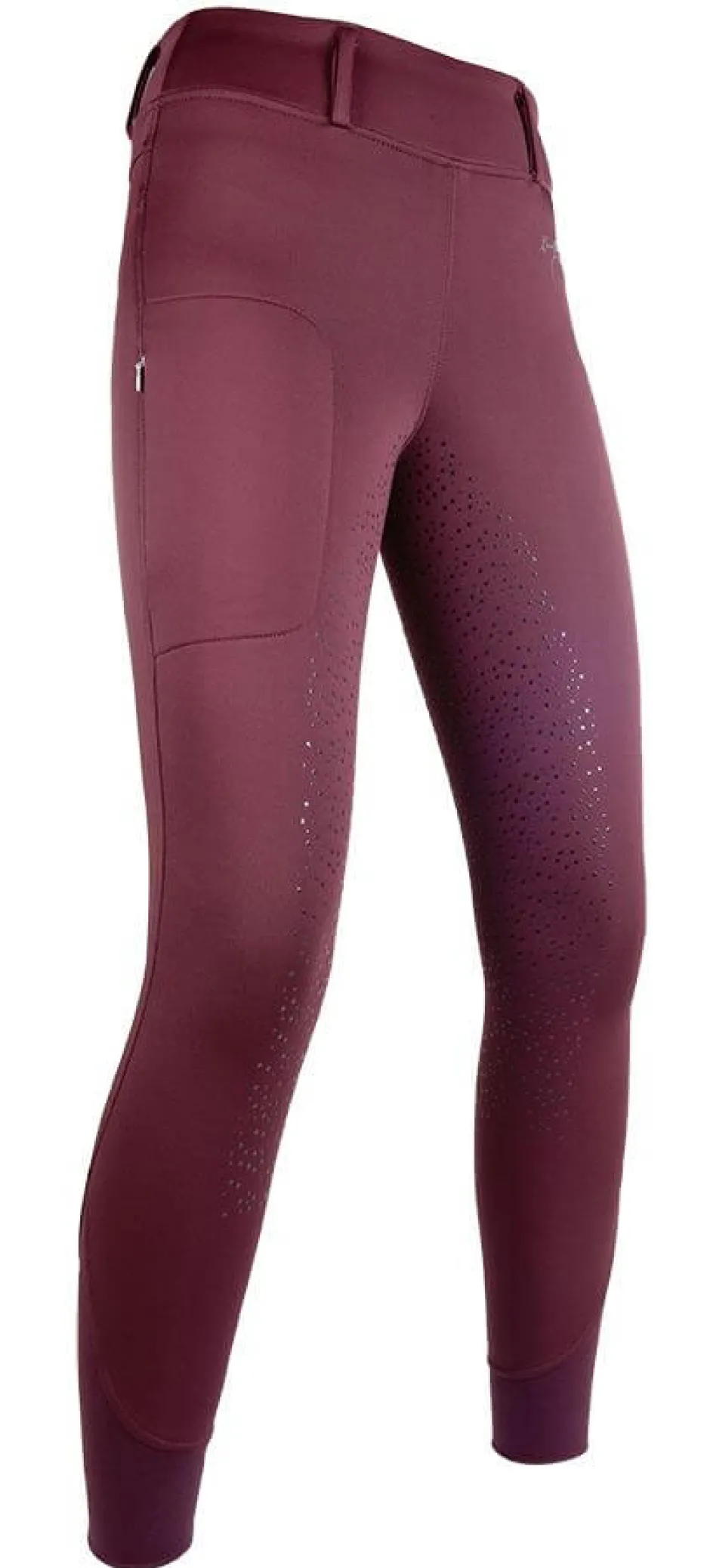 HKM Reitleggings -Morello- Silikon-Vollbesatz