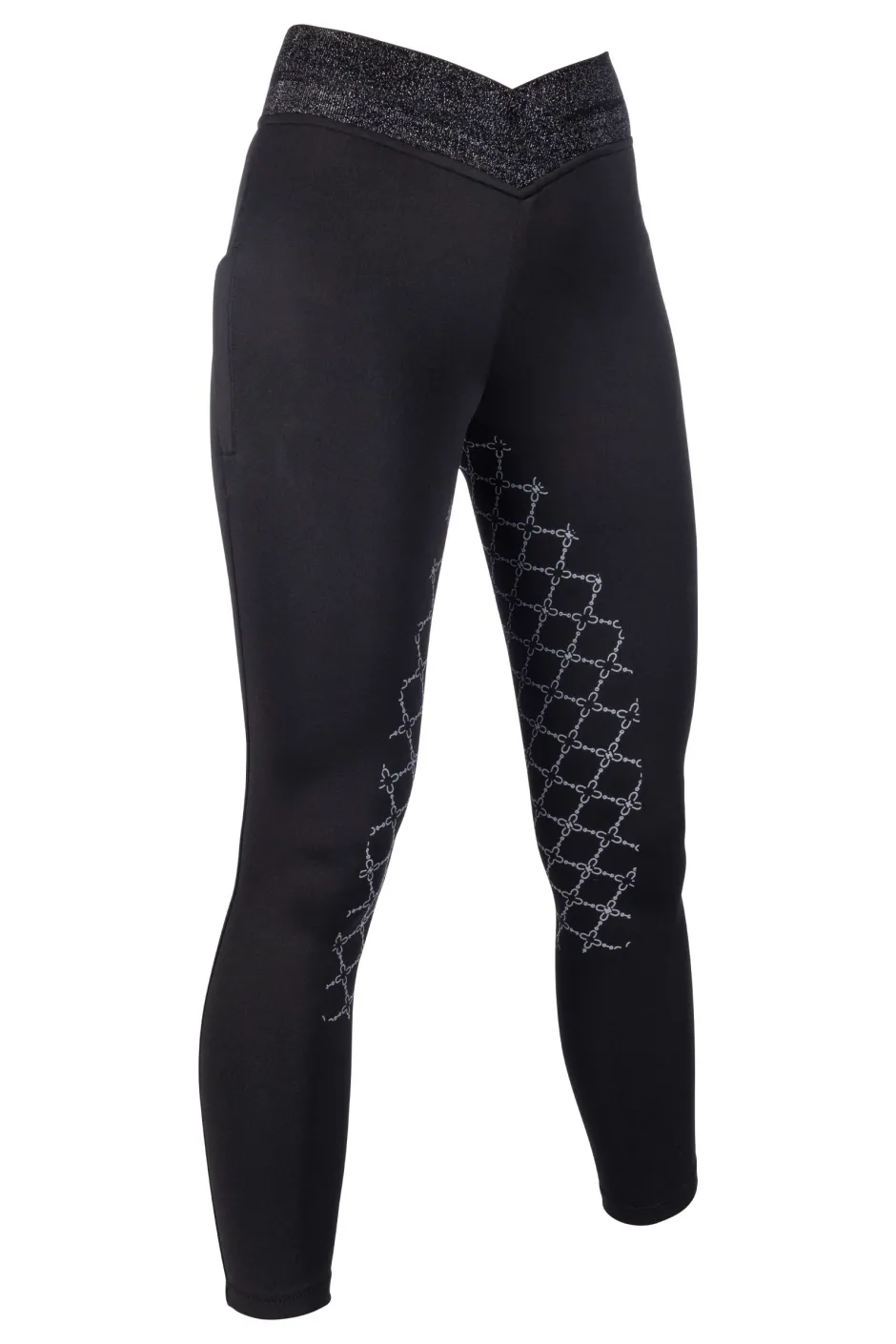 HKM Reitleggings -Ruby- Silikon-Vollbesatz