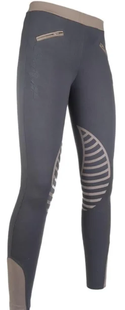 HKM Reitleggings -Starlight- Silikon-Kniebesatz