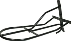 HKM Sattelhalter aus Metall, Wandmontage, schwarz, schwarz