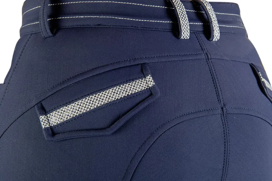 HKM Softshell Reithose -Elegance-Style Silikon-Kniebesatz