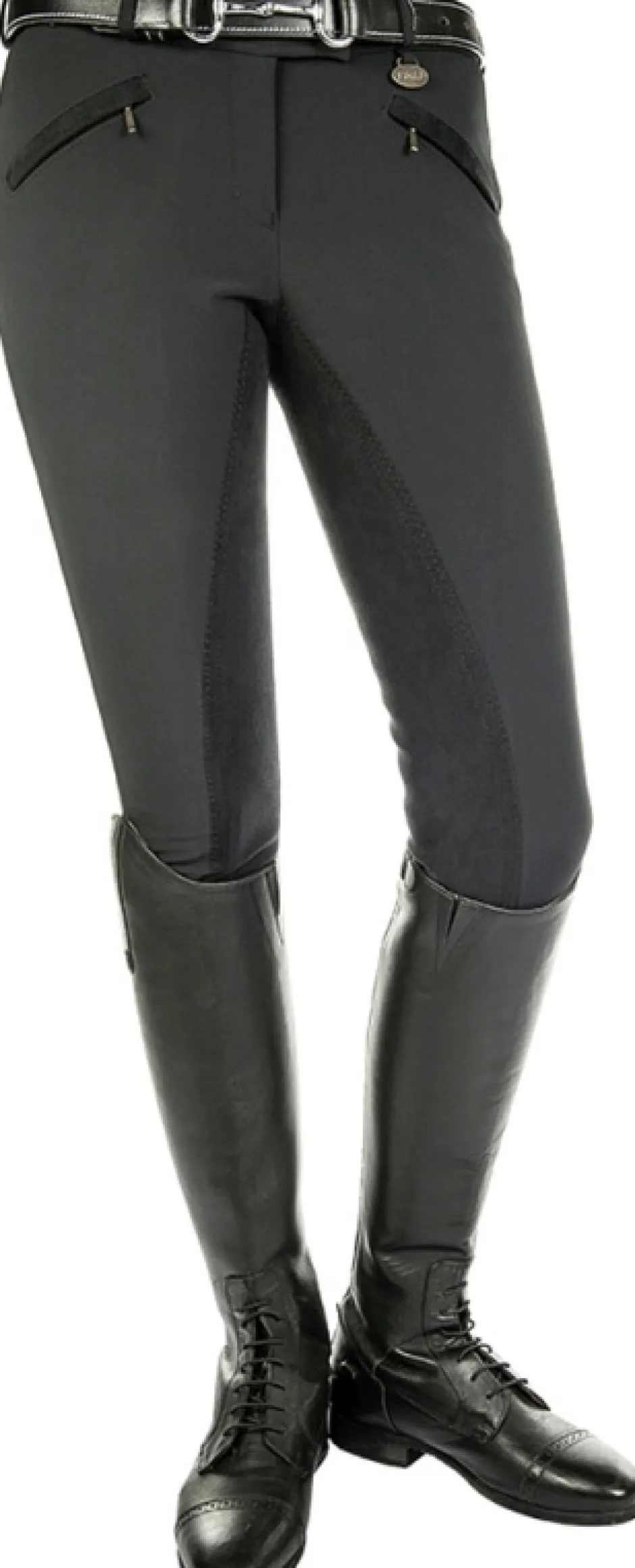 HKM Softshell-Reithose -Karthingo Easy- Dreiviertel Alos Besatz