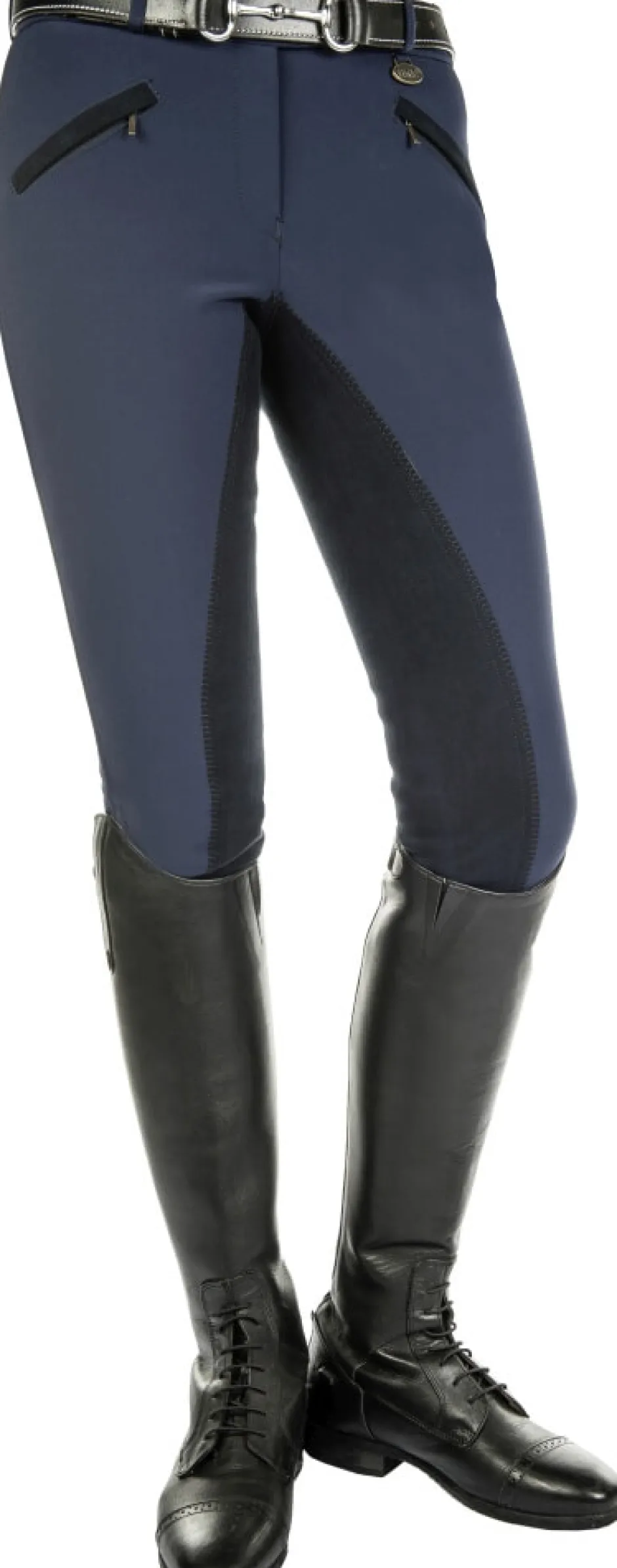 HKM Softshell-Reithose -Karthingo Easy- Dreiviertel Alos Besatz