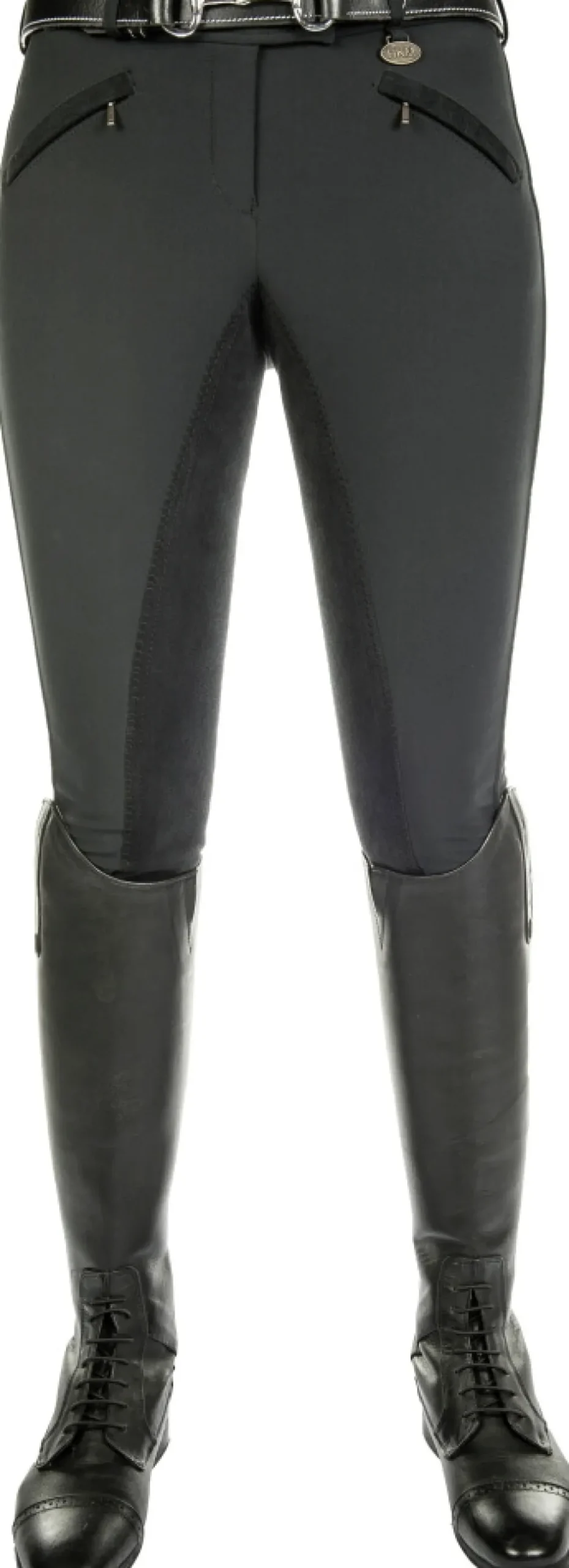 HKM Softshell-Reithose -Karthingo Easy- Dreiviertel Alos Besatz