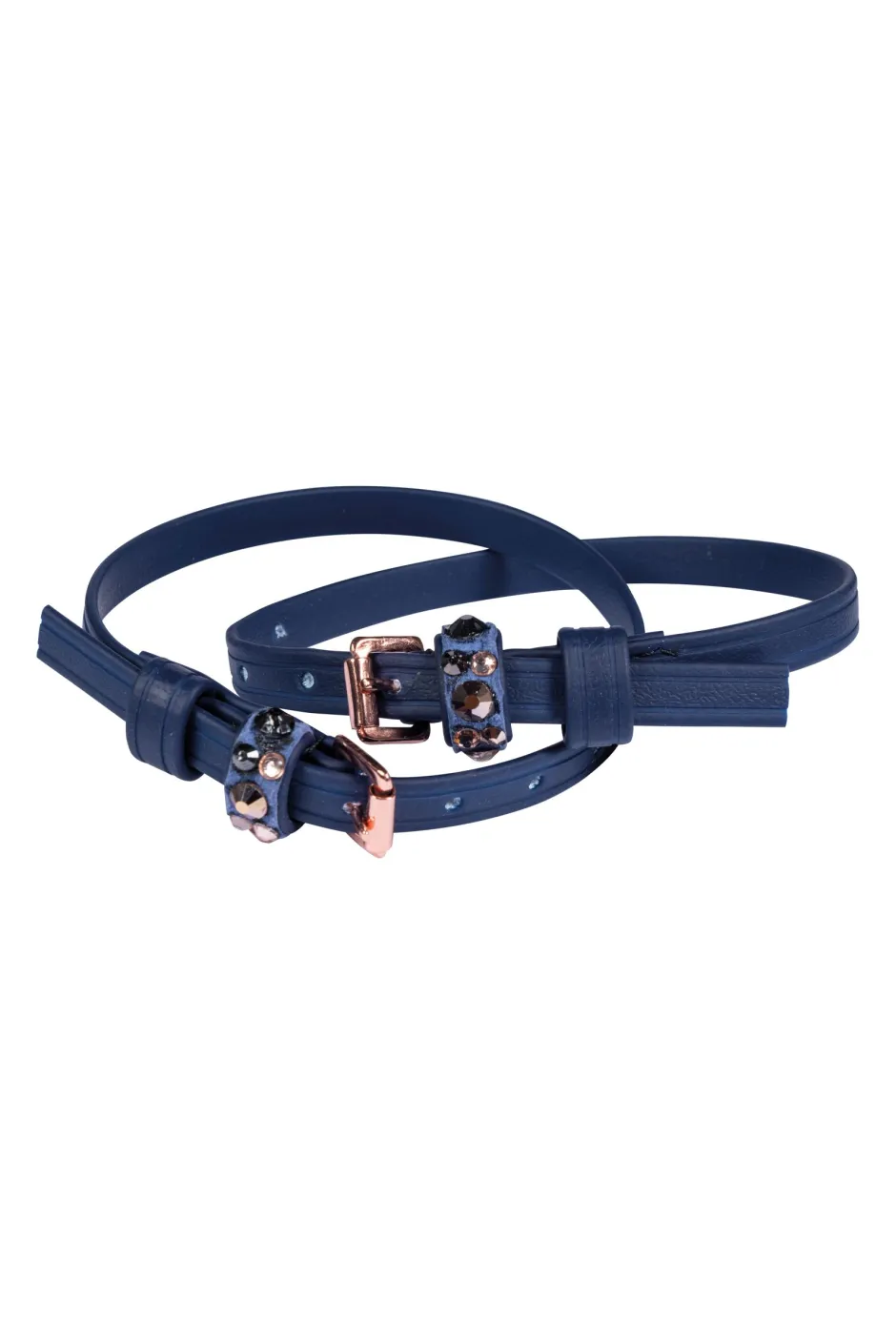 HKM Sporenriemen -Rosegold Glamour- Style Biothane