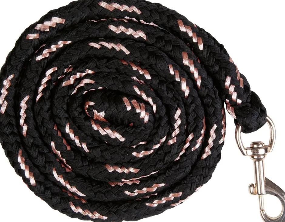 HKM Strick -Rosegold- mit Karabinerhaken