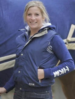 HKM Teamsportweste Damen/Kinder -Düsseldorf-, Kindergrösse 128, dunkelblau