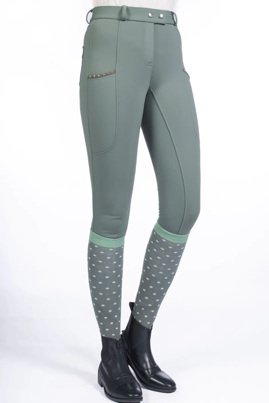 HKM Winter Reithose -Monaco- Silikon-Vollbesatz
