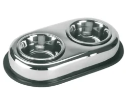 KERBL Edelstahlnapf Duo, 2x 450 ml