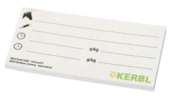 KERBL Beschriftungskarten für Eimerabdeckung, 12 x 6 cm (20 St.)