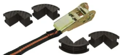 KERBL Ratschenzurrgurt, einteilig mit 4 Kantenschutz, 5 m x 25 mm, Zugkraft 122/245 kg