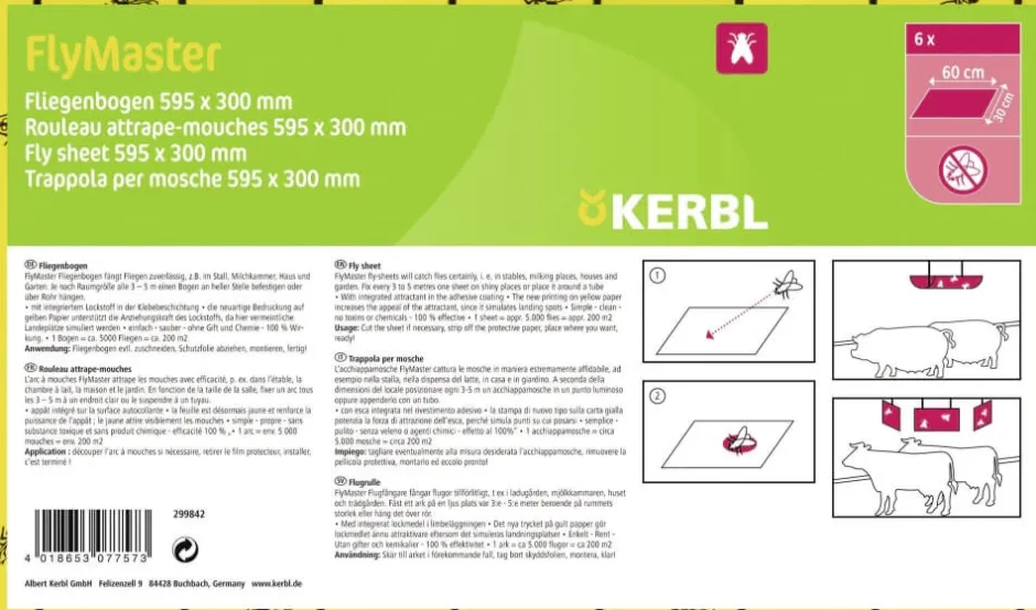 KERBL Stallfliegenbogen FlyMaster, 59,5 x 30 cm