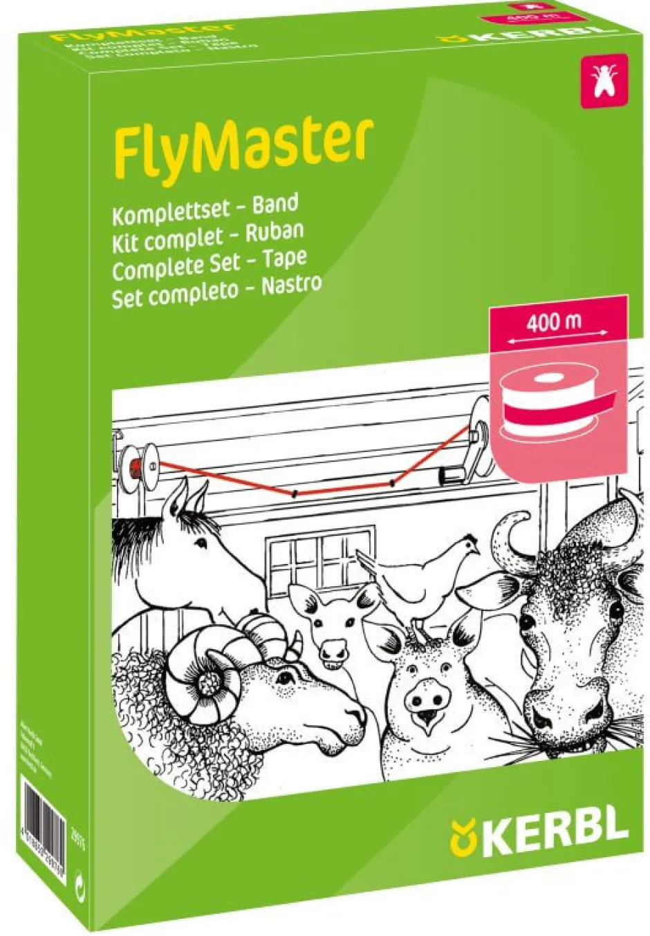 KERBL Stallfliegenfänger FlyMaster Band, Komplettset, 400 m