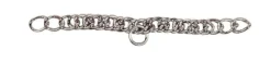 Kinnkette, 24 Ringe, Stahl vernickelt
