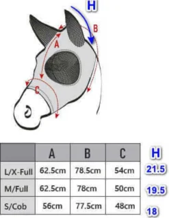 LAMI-CELL Fliegenmaske - Titanium Come Best