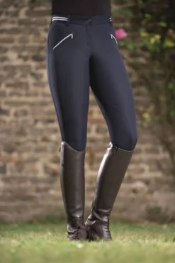 Lauria Garelli by HKM Reithose -Elemento TIA- Stoffkniebesatz