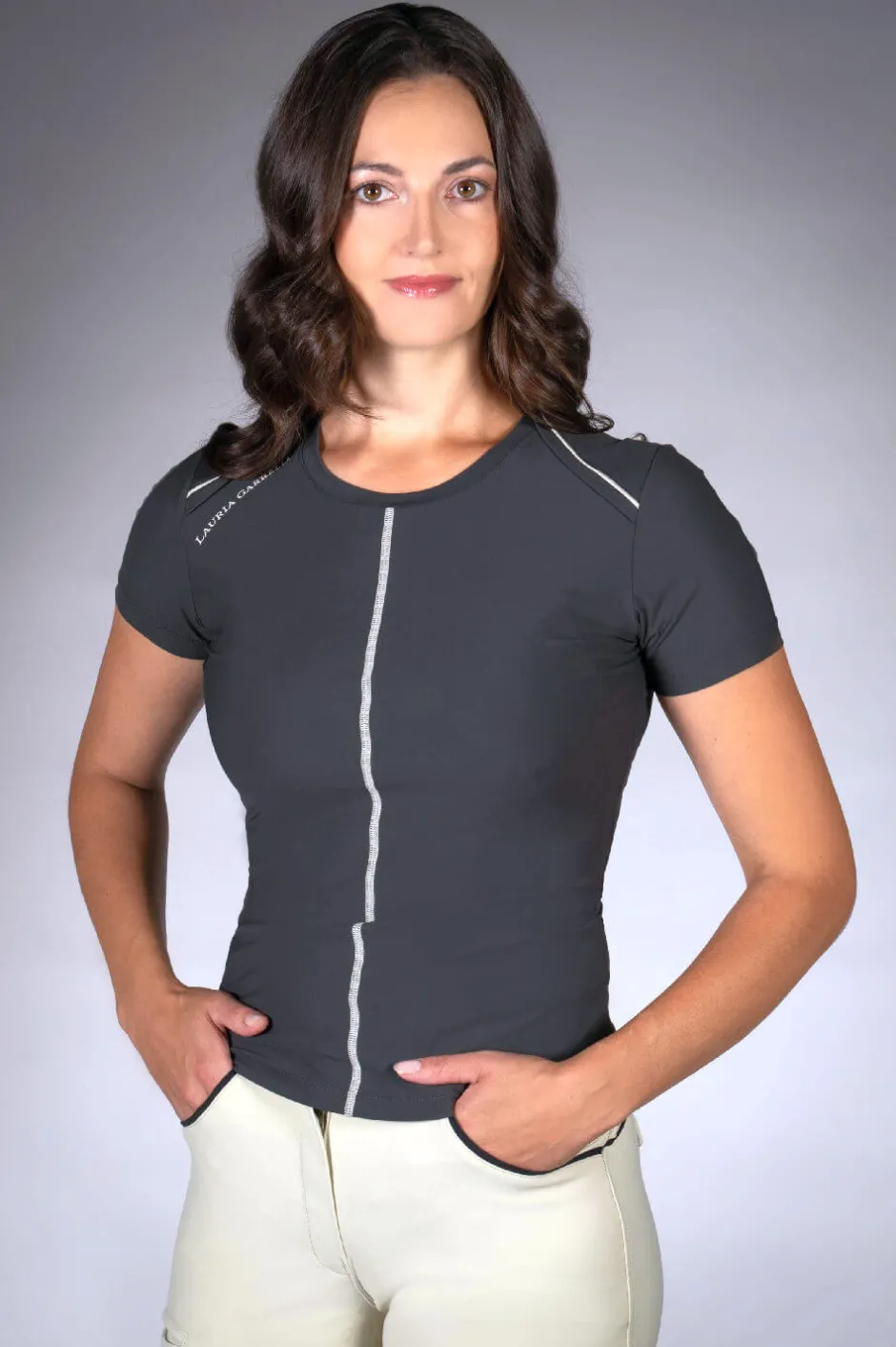 LAURIA GARRELLI by HKM Funktionsshirt -Limone- Kurzarm