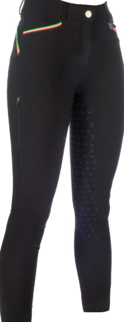 Lauria Garrelli by HKM Reithose -Livigno Sportive- Silikon-Vollbesatz