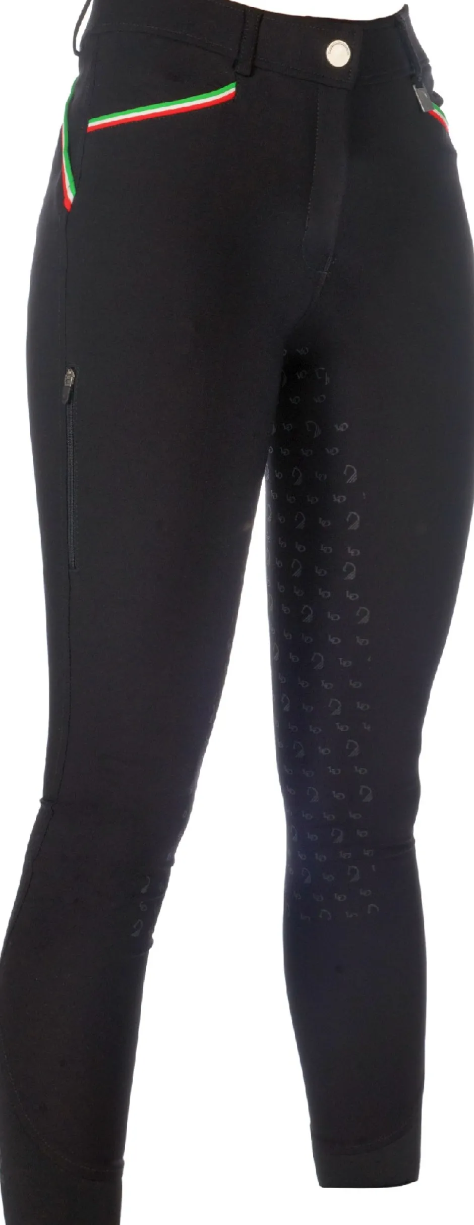 Lauria Garrelli by HKM Reithose -Livigno Sportive- Silikon-Vollbesatz