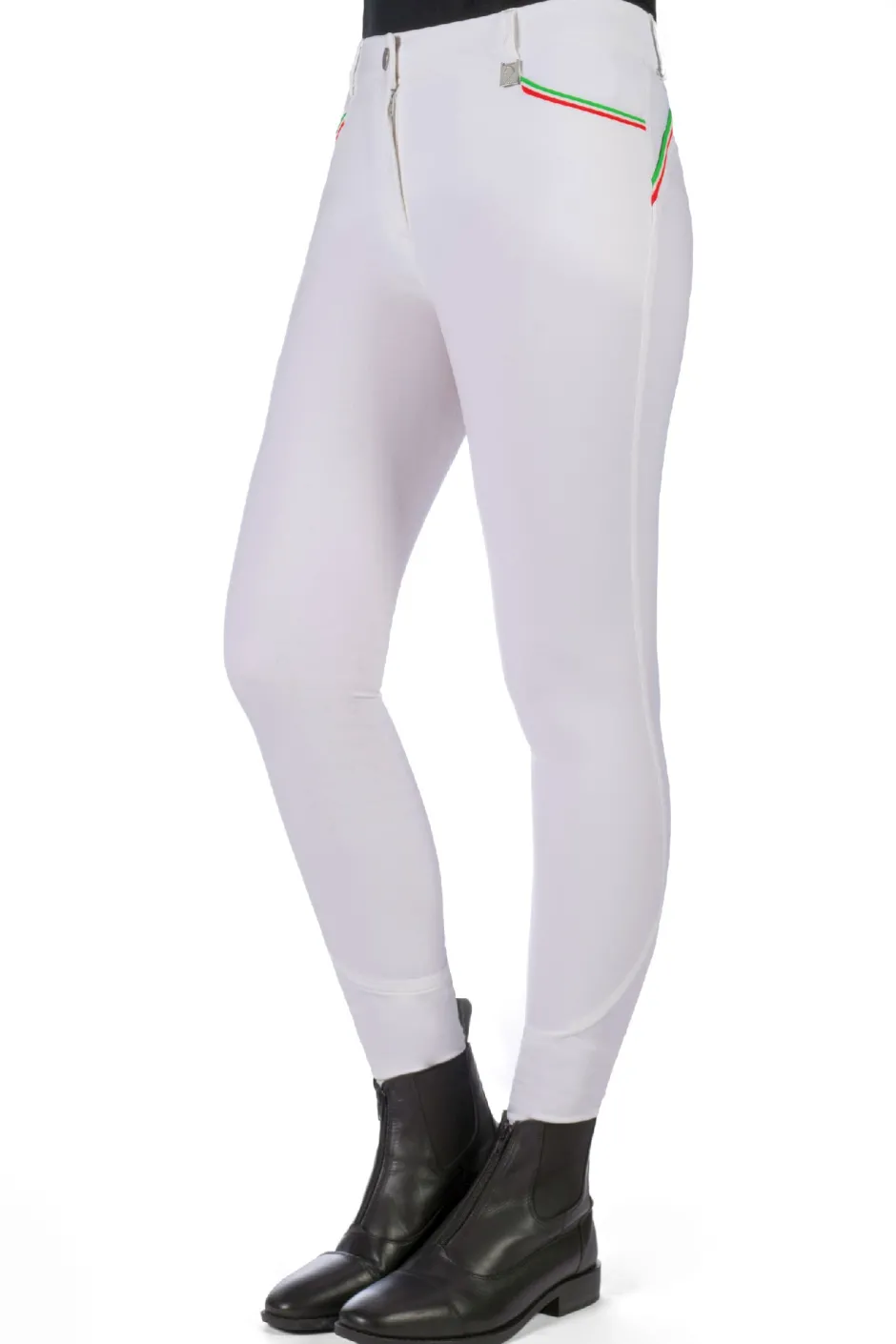 Lauria Garrelli by HKM Reithose -Livigno Sportive- Silikon-Vollbesatz