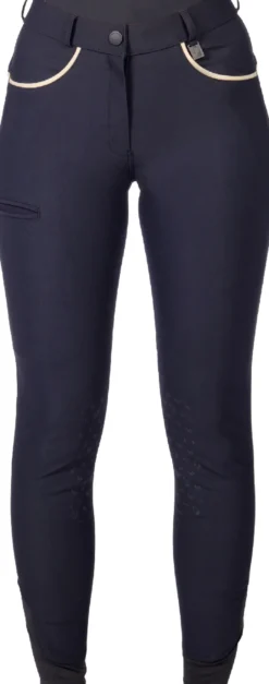 LAURIA GARRELLI by HKM Reithose -Limone- Silikon-Kniebesatz